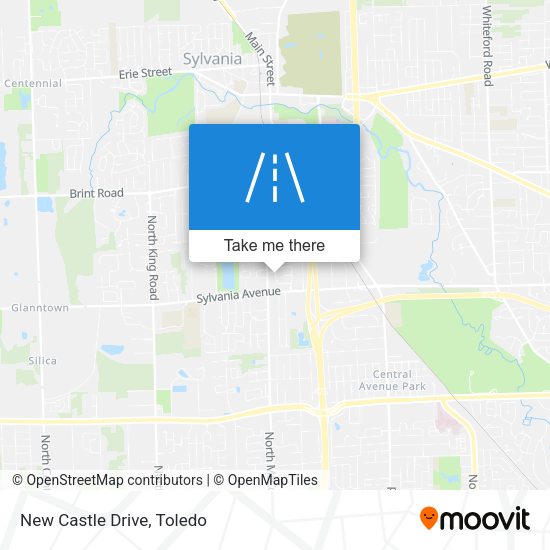 Mapa de New Castle Drive