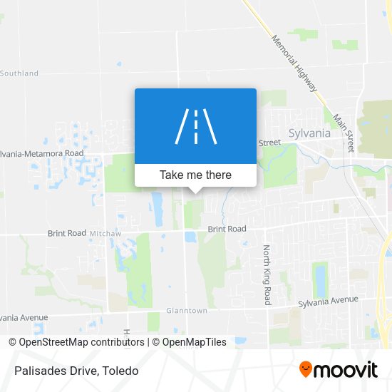 Mapa de Palisades Drive