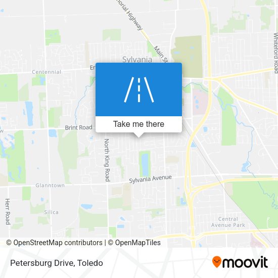 Mapa de Petersburg Drive