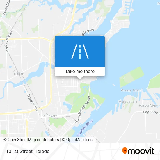 101st Street map