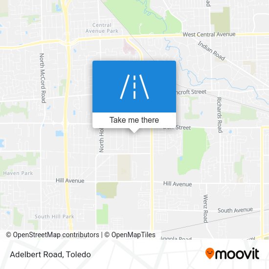 Mapa de Adelbert Road