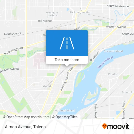 Mapa de Almon Avenue