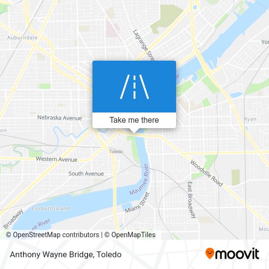 Mapa de Anthony Wayne Bridge