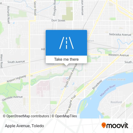 Mapa de Apple Avenue