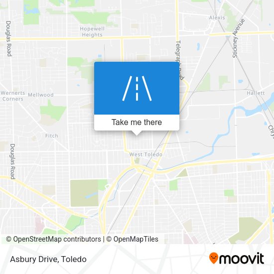Mapa de Asbury Drive