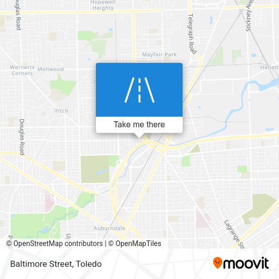 Baltimore Street map