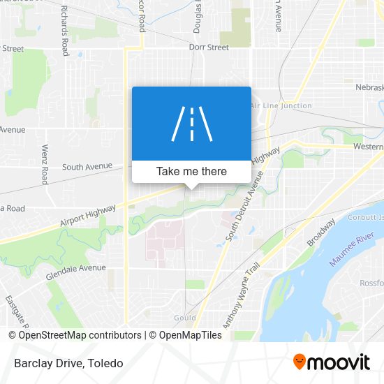 Barclay Drive map