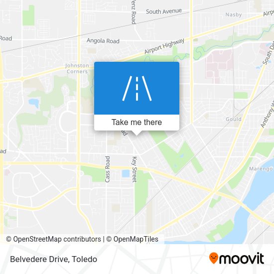 Mapa de Belvedere Drive