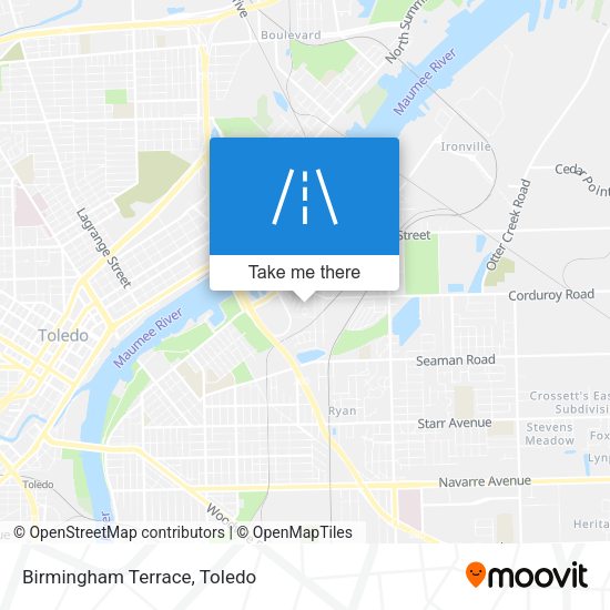 Mapa de Birmingham Terrace