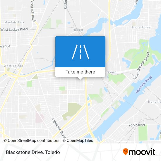 Mapa de Blackstone Drive
