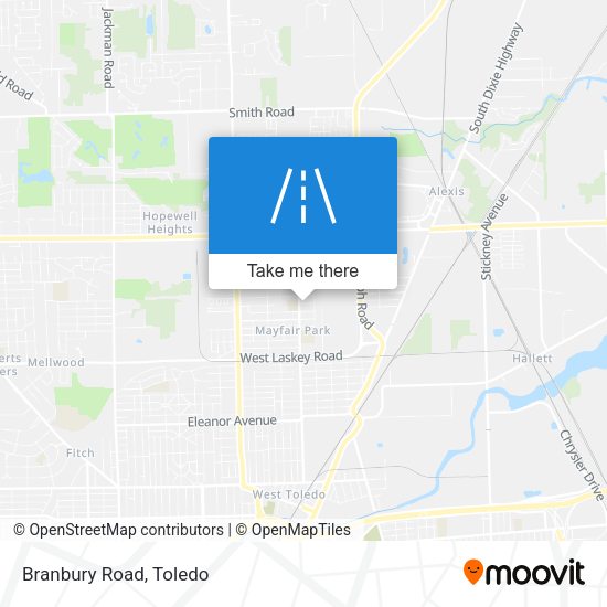 Mapa de Branbury Road