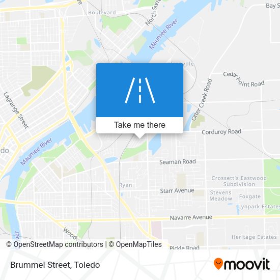 Mapa de Brummel Street