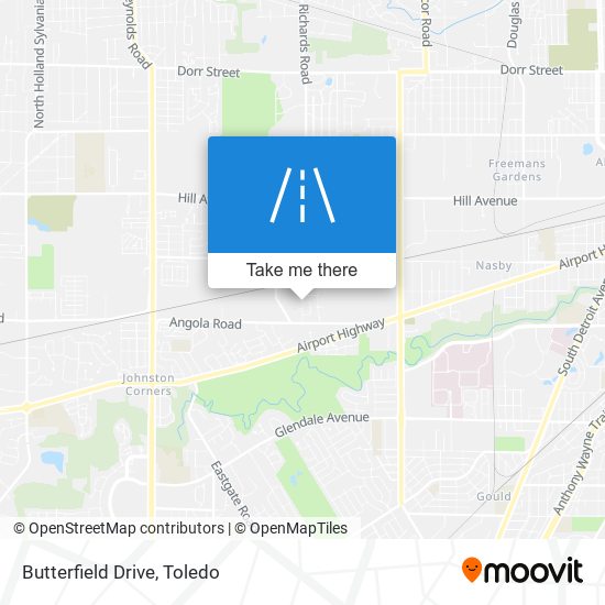 Butterfield Drive map