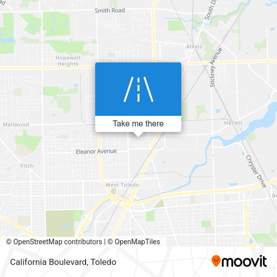California Boulevard map
