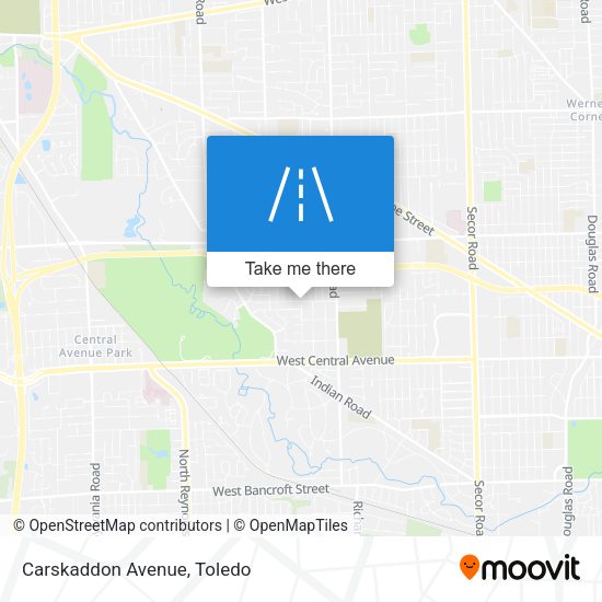 Mapa de Carskaddon Avenue