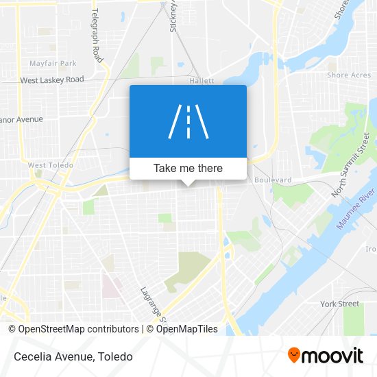 Mapa de Cecelia Avenue