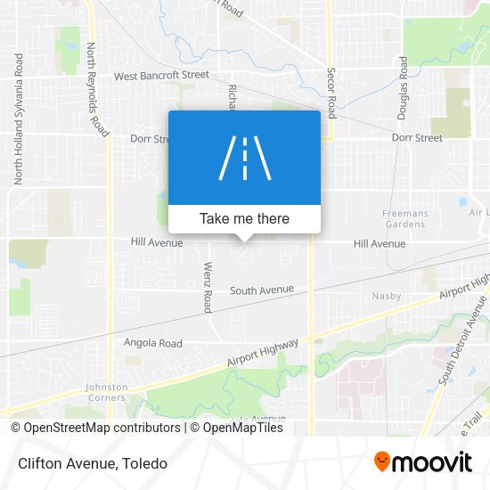 Mapa de Clifton Avenue