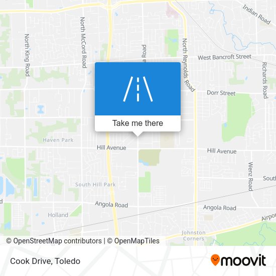 Cook Drive map