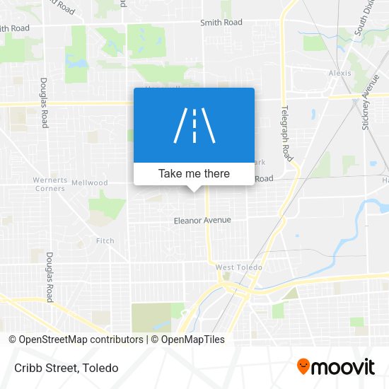 Mapa de Cribb Street
