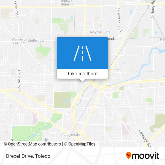 Mapa de Drexel Drive