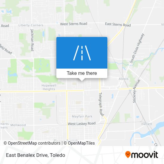 Mapa de East Benalex Drive