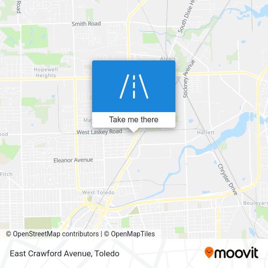 Mapa de East Crawford Avenue
