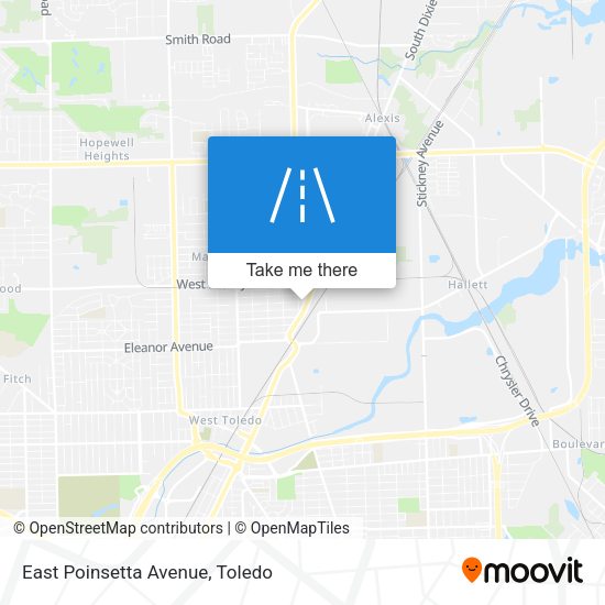 Mapa de East Poinsetta Avenue
