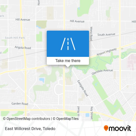 Mapa de East Willcrest Drive