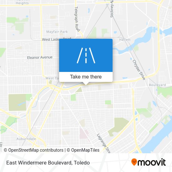 East Windermere Boulevard map