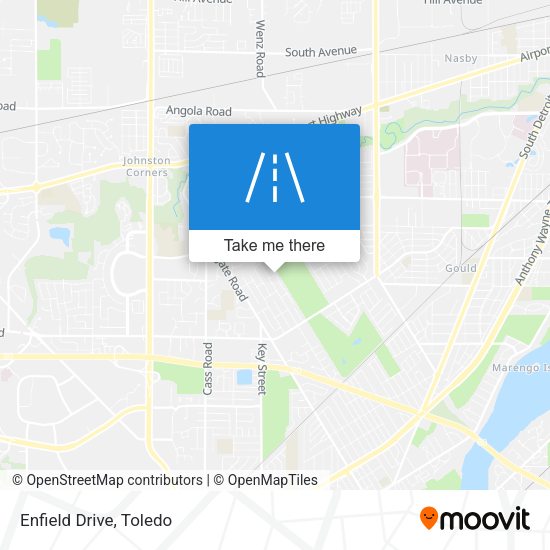 Mapa de Enfield Drive