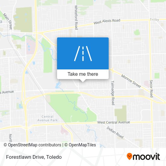 Mapa de Forestlawn Drive