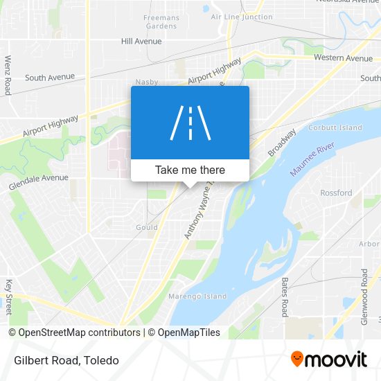 Mapa de Gilbert Road