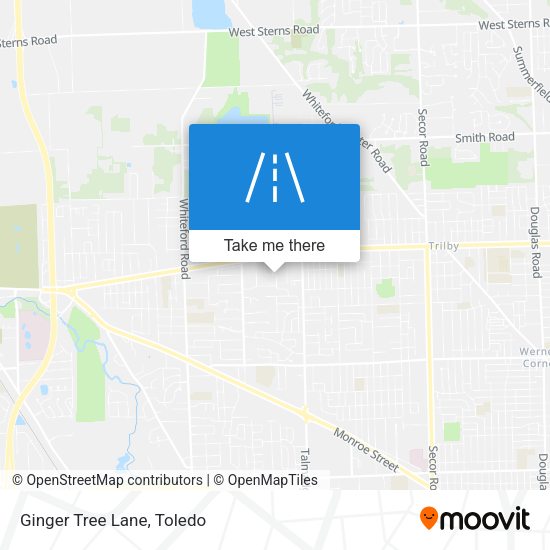 Mapa de Ginger Tree Lane