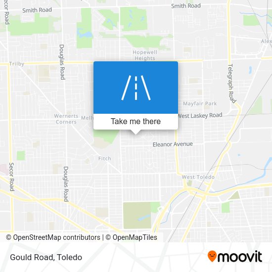 Mapa de Gould Road