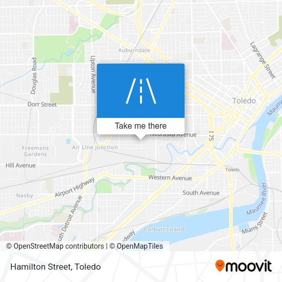 Mapa de Hamilton Street