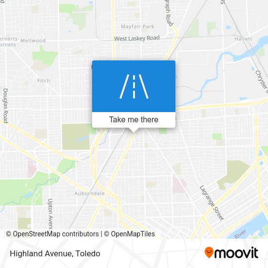 Highland Avenue map