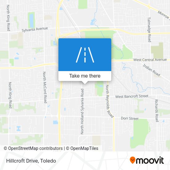 Mapa de Hillcroft Drive