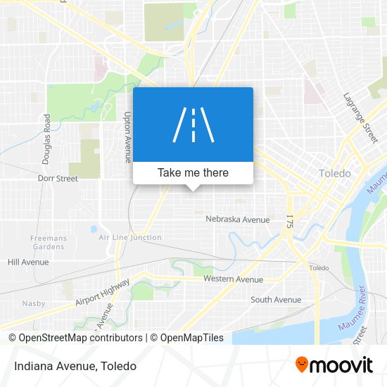 Mapa de Indiana Avenue