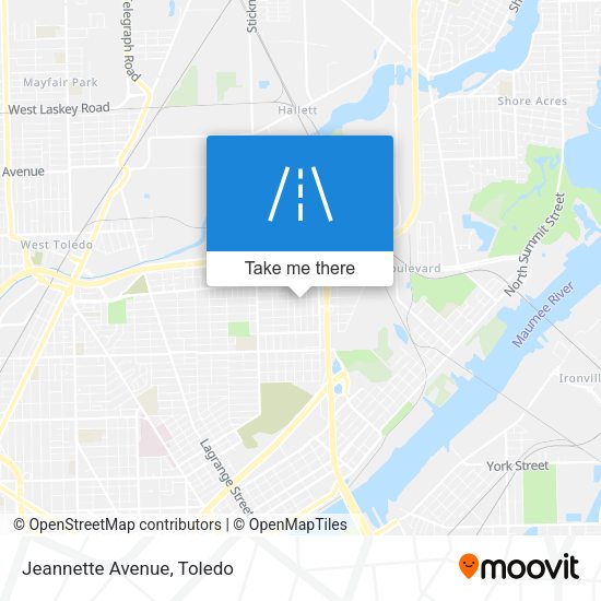 Mapa de Jeannette Avenue