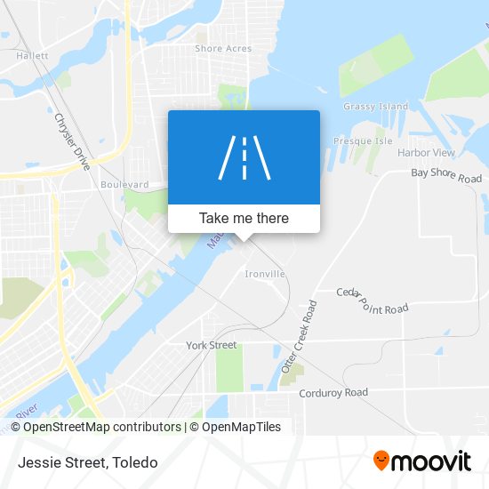 Mapa de Jessie Street