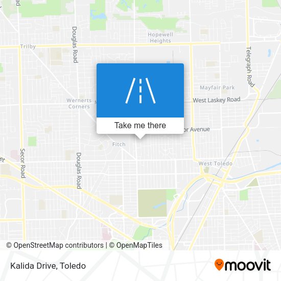 Mapa de Kalida Drive