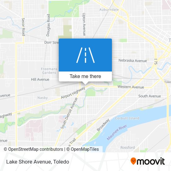 Mapa de Lake Shore Avenue