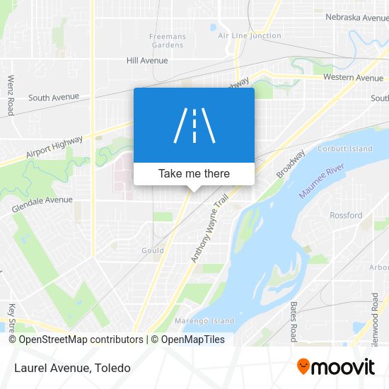 Mapa de Laurel Avenue
