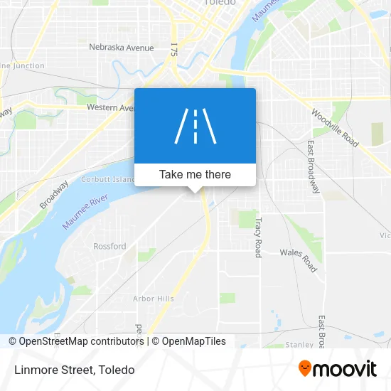Linmore Street map