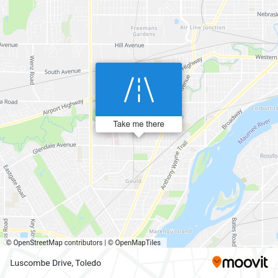 Mapa de Luscombe Drive