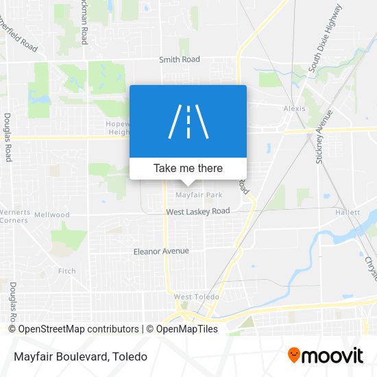 Mapa de Mayfair Boulevard