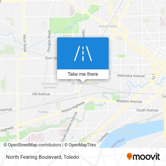 Mapa de North Fearing Boulevard