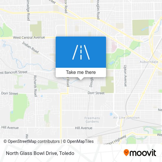 Mapa de North Glass Bowl Drive
