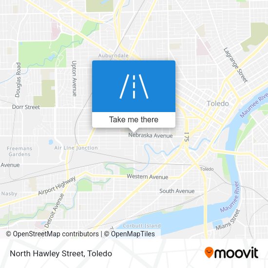 North Hawley Street map