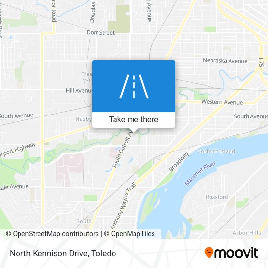North Kennison Drive map